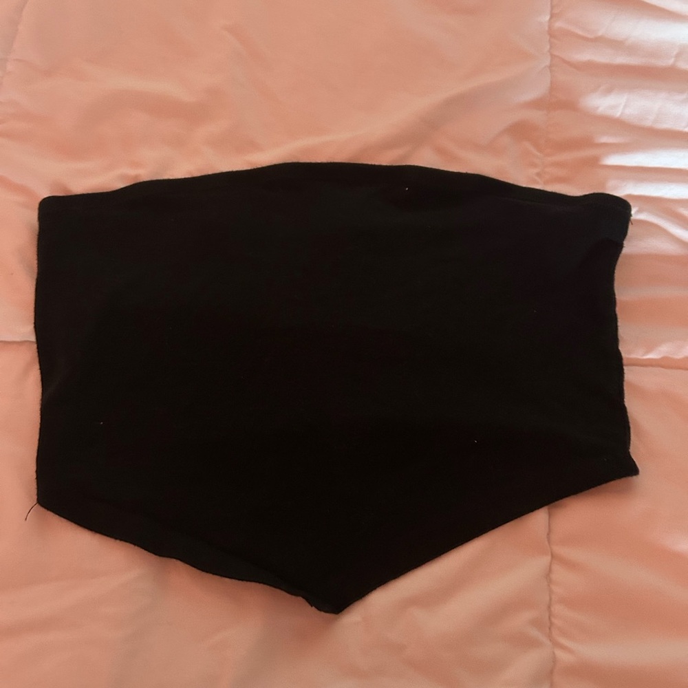 Ambiance Women's Black Crop Top